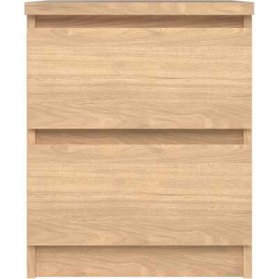 TVILUM Naia natbord, m. 2 lådor - Jackson Hickory naturspånskiva