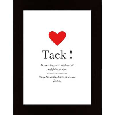 Tack Till Personal Poster