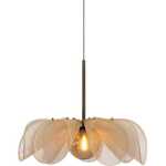 Taklampa Styrka 63 cm Beige/ Antique Mässing