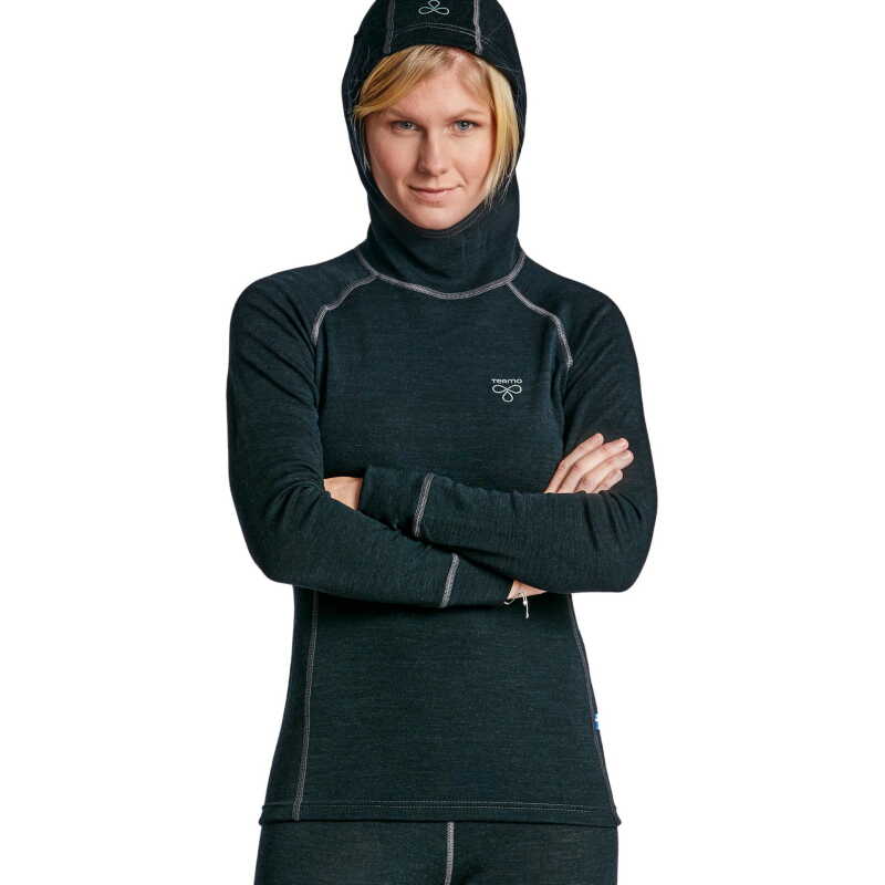 Termo Women's Wool Light Hoodie Anthracite Melange Termo Women's Wool Light Hoodie Anthracite Melange