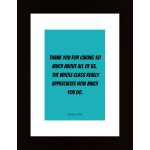 Thank You For Caring So Much Poster