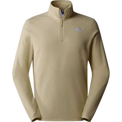 The North Face Men's 100 Glacier 1/4 Zip Fleece Zion Orange/Concrete Grey