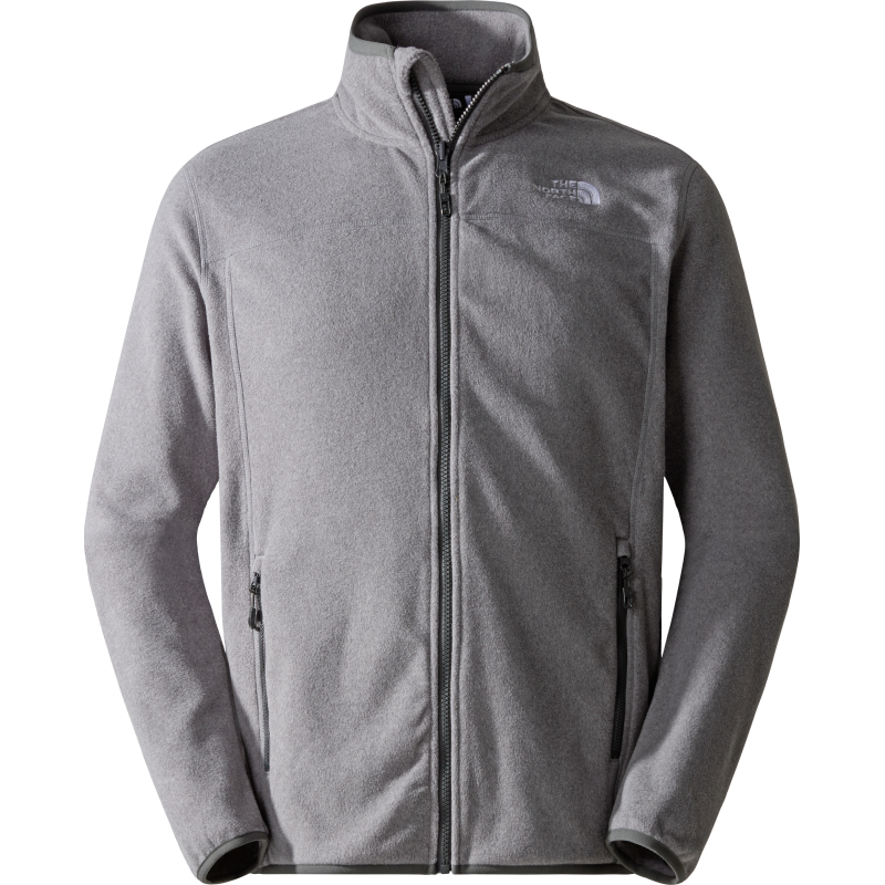 The North Face Men's 100 Glacier Full-Zip Fleece TNF Medium Grey Heat The North Face Men's 100 Glacier Full-Zip Fleece TNF Medium Grey Heat
