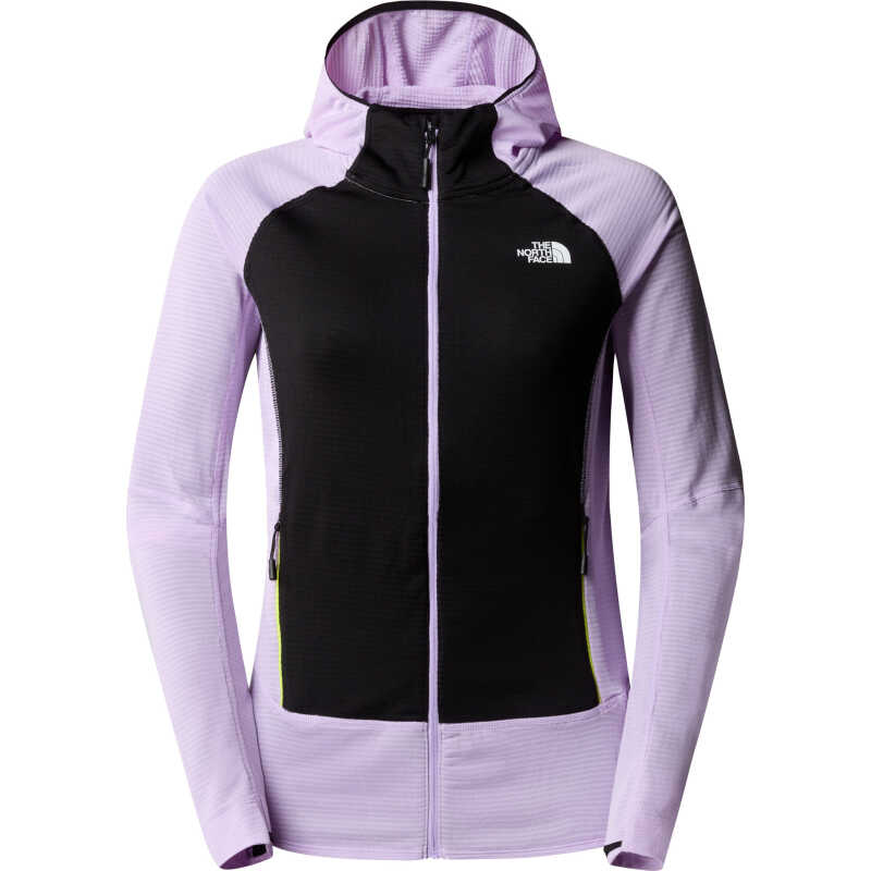 The North Face Women's Bolt Polartec Hoodie Lite Lilac/TNF Black/Fizz Lime