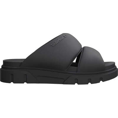 Timberland Women's Greyfield Slide Sandal Black Knit
