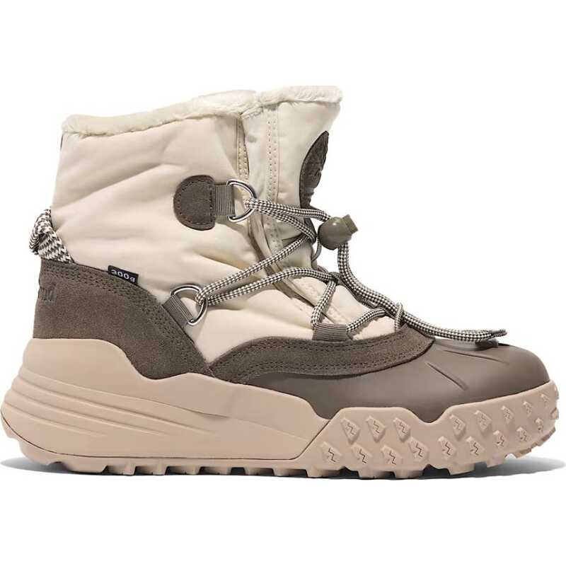 Timberland Women's Moriah Range Mid Warm Lined Waterproof Snow Boot Natural Woven