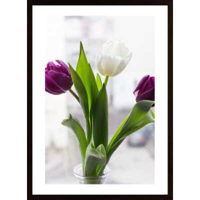 Tulip Bouquet In Vase Poster