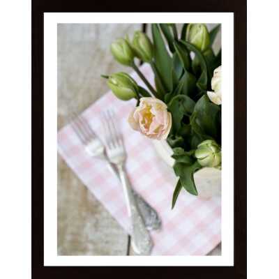 Tulip Bouquet With Forks Poster