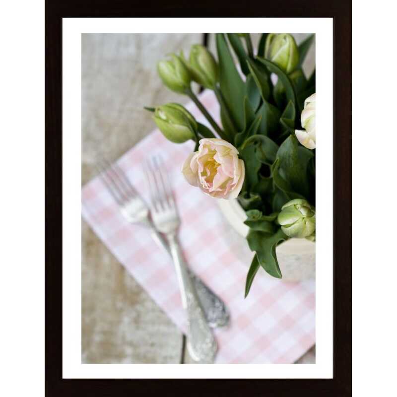 Tulip Bouquet With Forks Poster