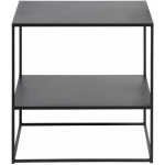 UNIKA MÖBLER Pebble soffbord, med hylla - svart metall