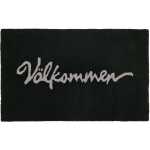Ullmatta Välkommen Svart 50x80 cm