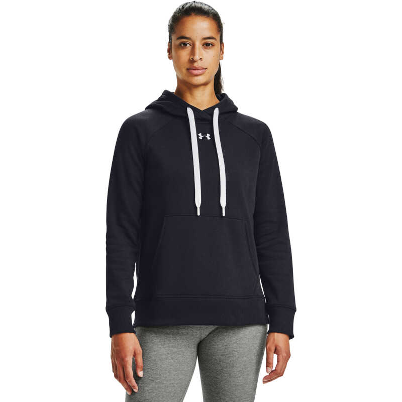 Under Armour Women's Rival Fleece HB Hoodie Black Under Armour Women's Rival Fleece HB Hoodie Black