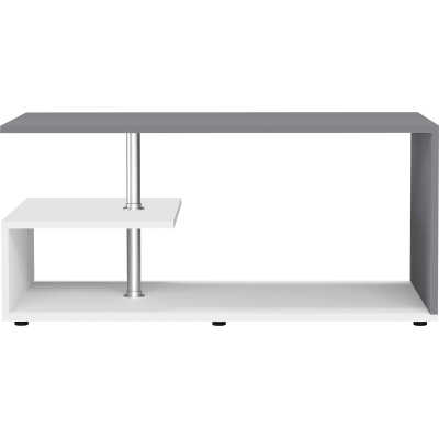 VCM NORDIC Maliso M soffbord med 1 hylla - antracitgrå/vit trä