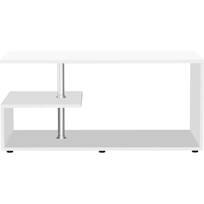VCM NORDIC Maliso M soffbord, med 1 hylla - vitt trä VCM NORDIC Maliso M soffbord, med 1 hylla - vitt trä