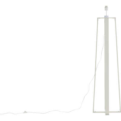 VENTURE DESIGN Avspark golvlampa - glas och vitt stål