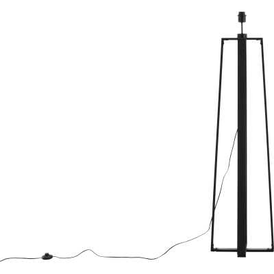 VENTURE DESIGN Avspark golvlampa - vitt glas och svart stål