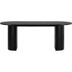 VENTURE DESIGN Bianca matbord, ovalt - svart faner