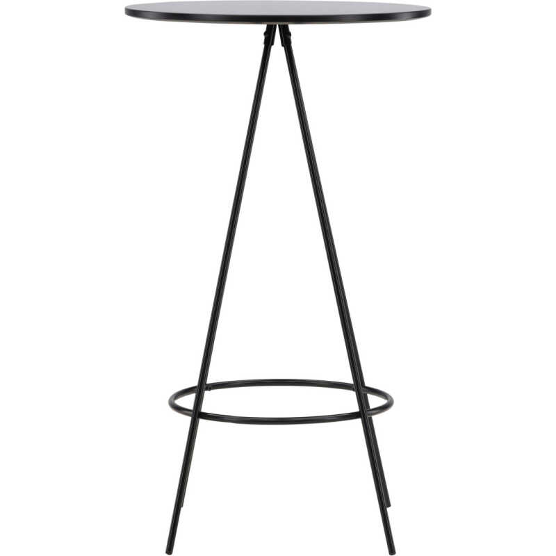 VENTURE DESIGN Bistro Barbord ?60 - Svart / MDF med faner VENTURE DESIGN Bistro Barbord ?60 - Svart / MDF med faner