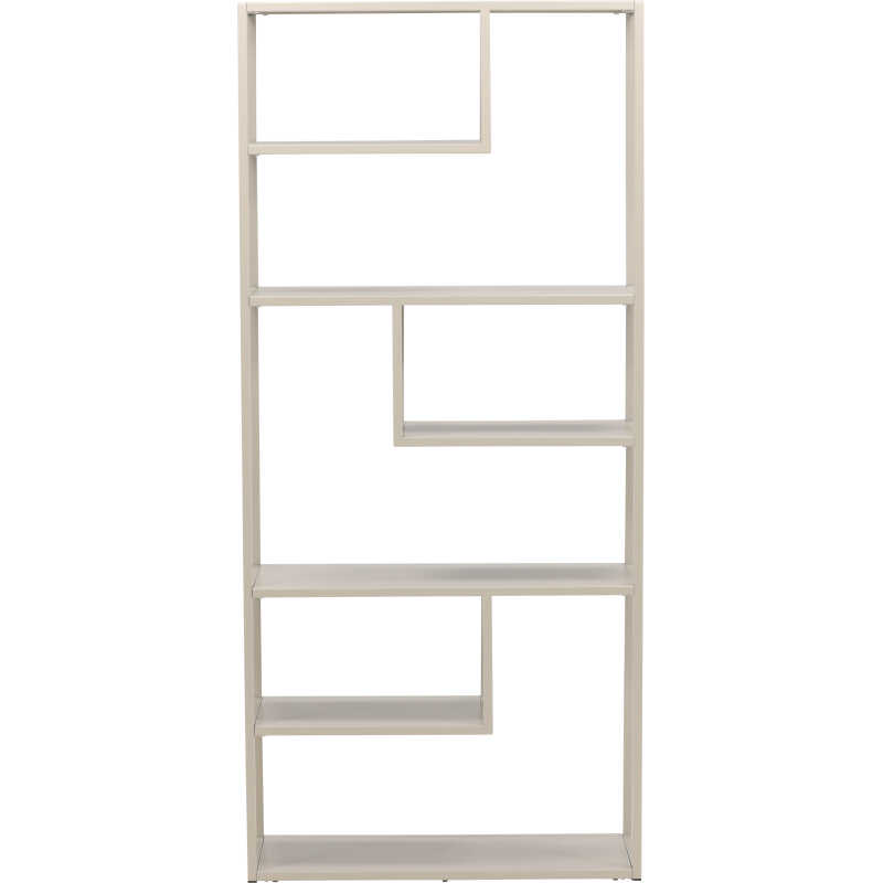 VENTURE DESIGN Bokhylla i stål - beige stål