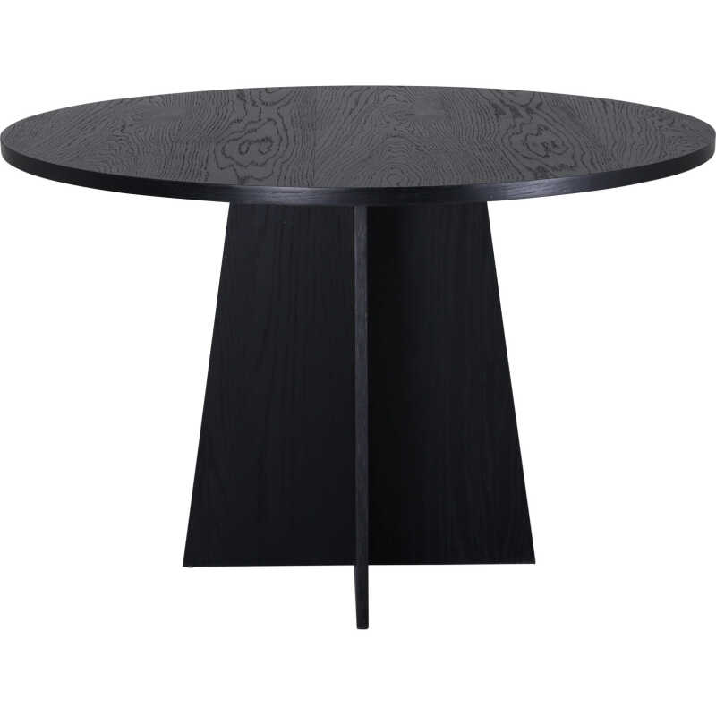 VENTURE DESIGN Bootcut matbord, runt - svart faner