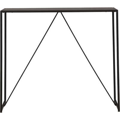 VENTURE DESIGN Brea bar bord, rektangulärt - svart MDF och svart stål