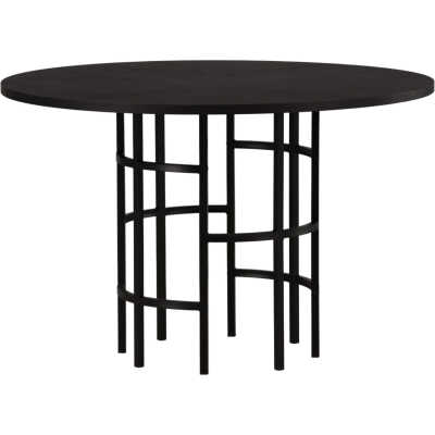 VENTURE DESIGN Copenhagen matbord, runt - svart faner