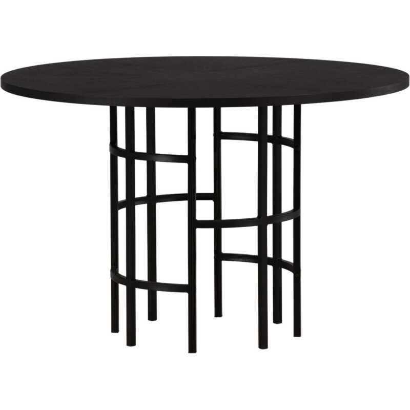 VENTURE DESIGN Copenhagen matbord, runt - svart faner VENTURE DESIGN Copenhagen matbord, runt - svart faner