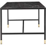 VENTURE DESIGN Dipp Soffbord - Svart Glas och Metall