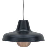 VENTURE DESIGN Högbyn 30 cm taklampa - matt svart / metall, kopparfinish