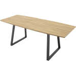 VENTURE DESIGN Inca Matbord, med Utdragsfunktion - Papper MDF och Svart Metall