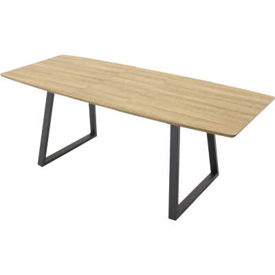 VENTURE DESIGN Inca Matbord, med Utdragsfunktion - Papper MDF och Svart Metall