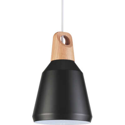 VENTURE DESIGN Nao taklampa - natur trä och svart aluminium