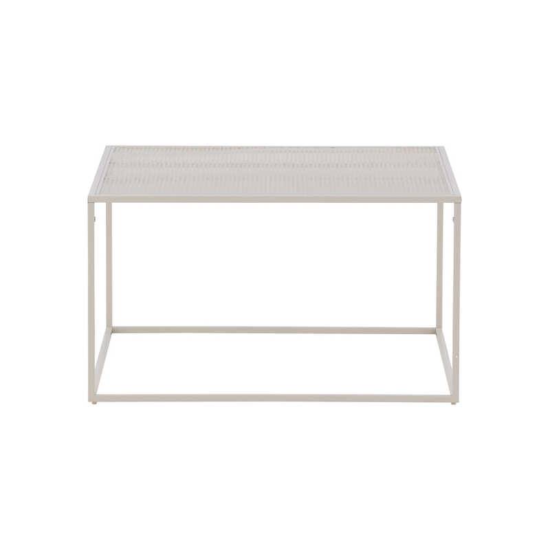 VENTURE DESIGN Netz soffbord, fyrkantigt - beige stål