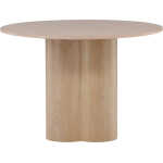 VENTURE DESIGN Olivia matbord, runt - vitkalkad faner
