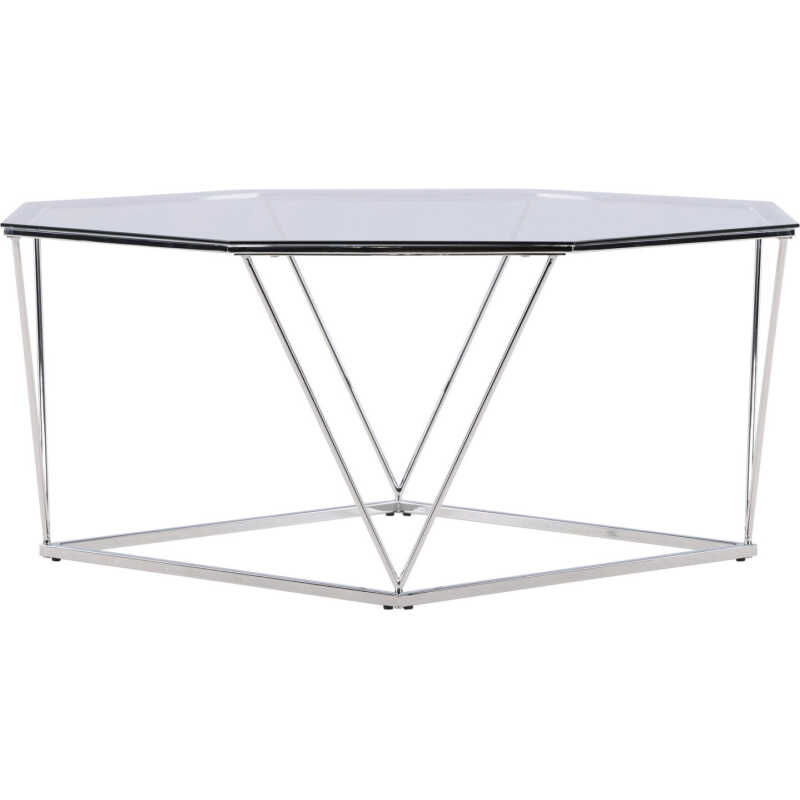 VENTURE DESIGN Österlen Soffbord Österlen Soffbord - Silver Krom / Klarglas VENTURE DESIGN Österlen Soffbord Österlen Soffbord - Silver Krom / Klarglas