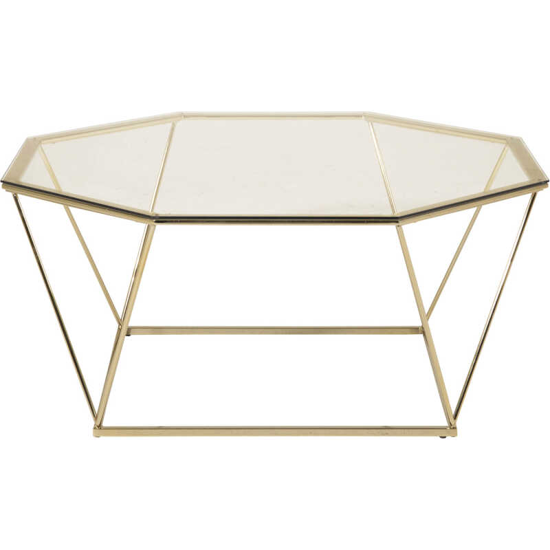 VENTURE DESIGN Österlen Soffbord - Rökfärgat Glas och Mässingsmetall VENTURE DESIGN Österlen Soffbord - Rökfärgat Glas och Mässingsmetall