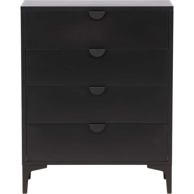 VENTURE DESIGN Piring byrå, w. 4 lådor - svart stål VENTURE DESIGN Piring byrå, w. 4 lådor - svart stål