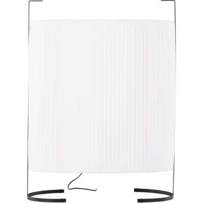 VENTURE DESIGN Rennes golvlampa, Large - vitt tyg och svart järn