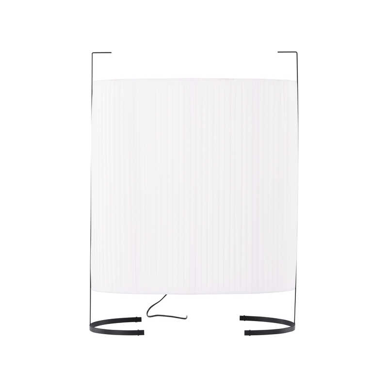 VENTURE DESIGN Rennes golvlampa, Large - vitt tyg och svart järn VENTURE DESIGN Rennes golvlampa, Large - vitt tyg och svart järn