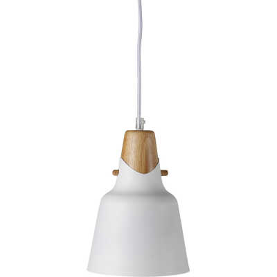 VENTURE DESIGN Rigel pendellampa - vit metall och natur trä