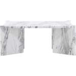 VENTURE DESIGN Rogaland Soffbord Rogaland Soffbord - Vit Marmorlook / MDF