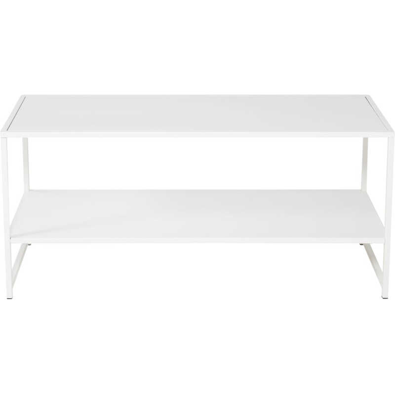 VENTURE DESIGN Staal Soffbord, med Hylla - Vitt Stål VENTURE DESIGN Staal Soffbord, med Hylla - Vitt Stål
