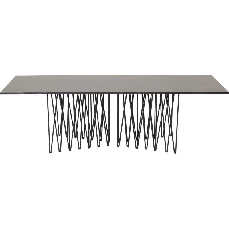 VENTURE DESIGN Stone Soffbord, Rektangulärt - Svart Konststen och Metall