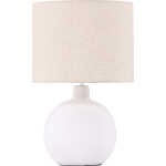 VENTURE DESIGN Torcello bordslampa - beige linne och vit betong