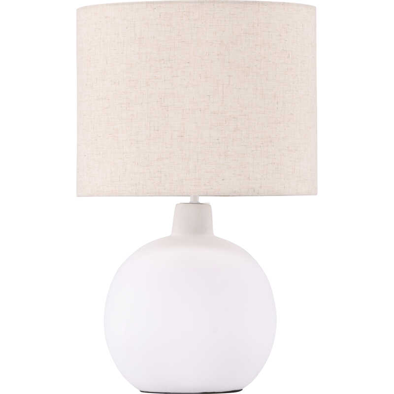VENTURE DESIGN Torcello bordslampa - beige linne och vit betong VENTURE DESIGN Torcello bordslampa - beige linne och vit betong