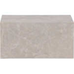 VENTURE DESIGN York Low soffbord, rektangulärt - beige marmormönster MDF