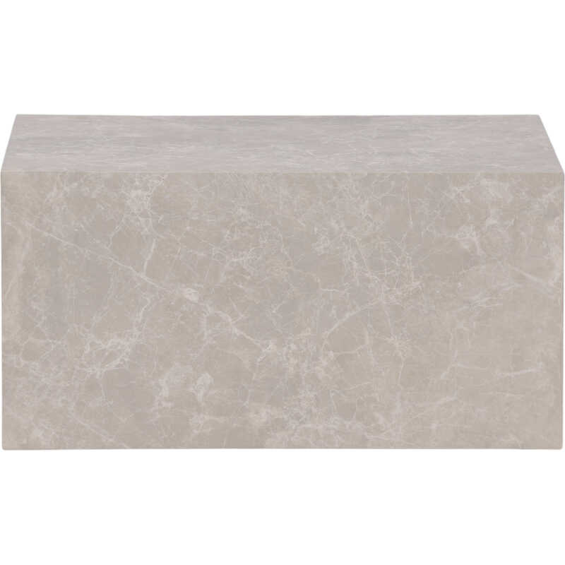VENTURE DESIGN York Low soffbord, rektangulärt - beige marmormönster MDF