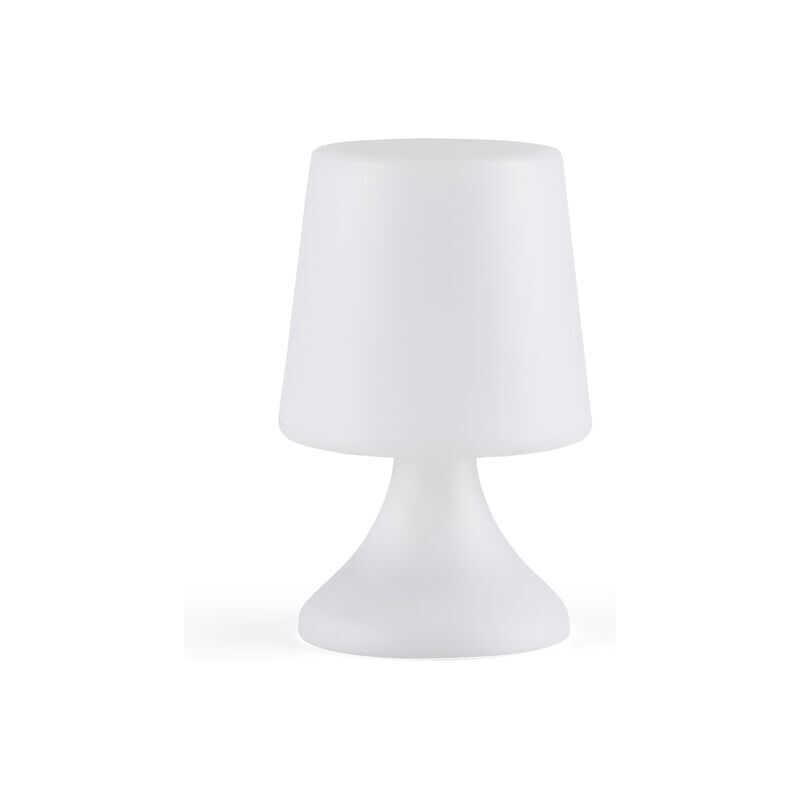 VILLA COLLECTION Midnight LED uppladdningsbar loungebordslampa, in- och utsida - vit polyeten