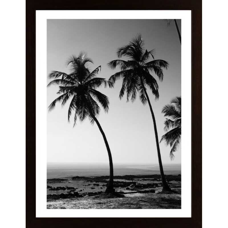 Vacations Black & White Poster