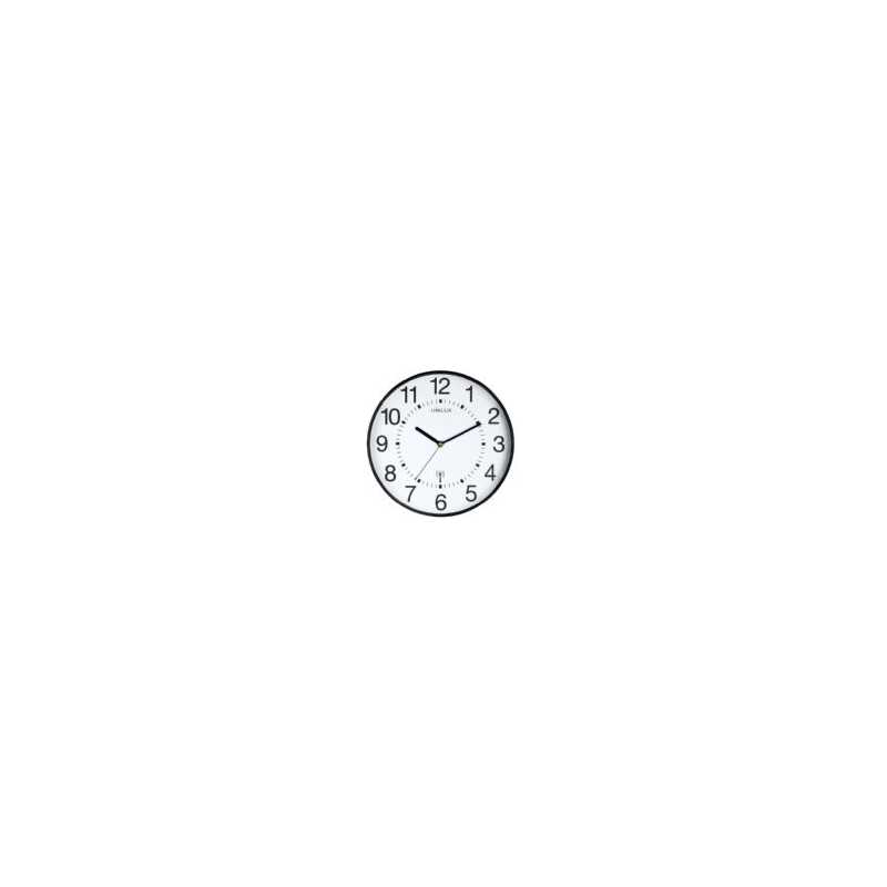 Väggklocka Unilux Wave svart - diameter: 30 cm
